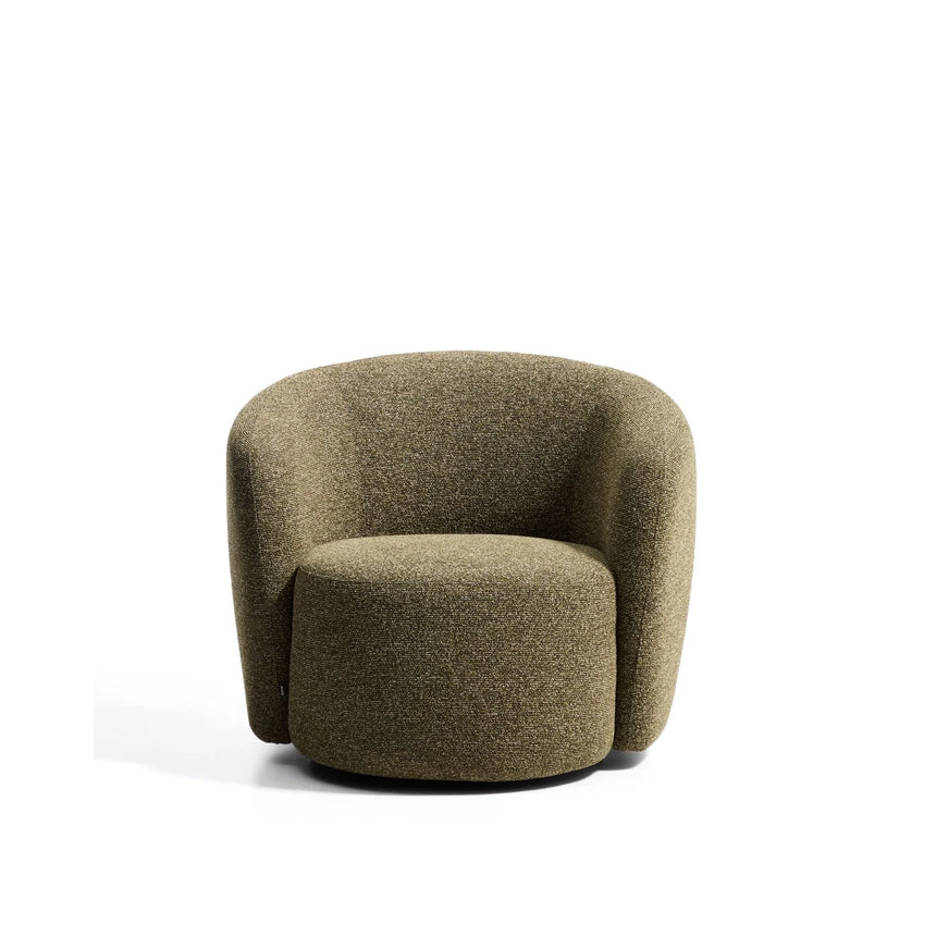 Drehsessel Odenia mit olivgrünem Micro-Bouclé von Kave Home – Bild 6