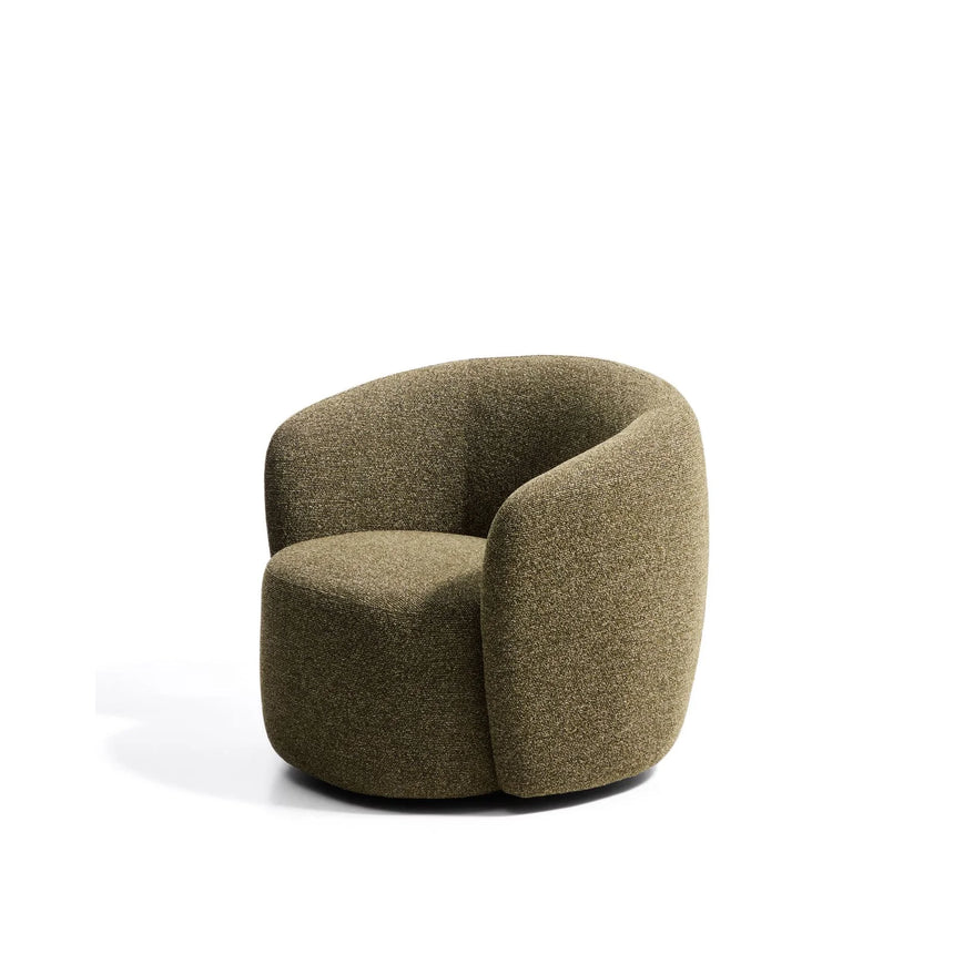 Drehsessel Odenia mit olivgrünem Micro-Bouclé von Kave Home – Bild 8