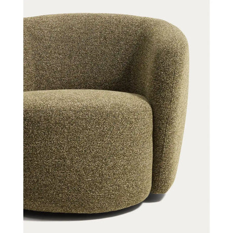 Drehsessel Odenia mit olivgrünem Micro-Bouclé von Kave Home – Bild 9