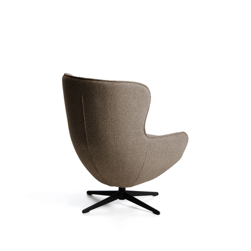 Drehsessel Sorile mit Chenille und schwarz lackiertem Stahl, FSC 100 % von Kave Home – Bild 4