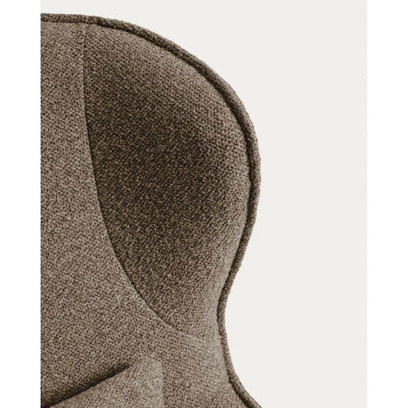 Drehsessel Sorile mit Chenille und schwarz lackiertem Stahl, FSC 100 % von Kave Home – Bild 5