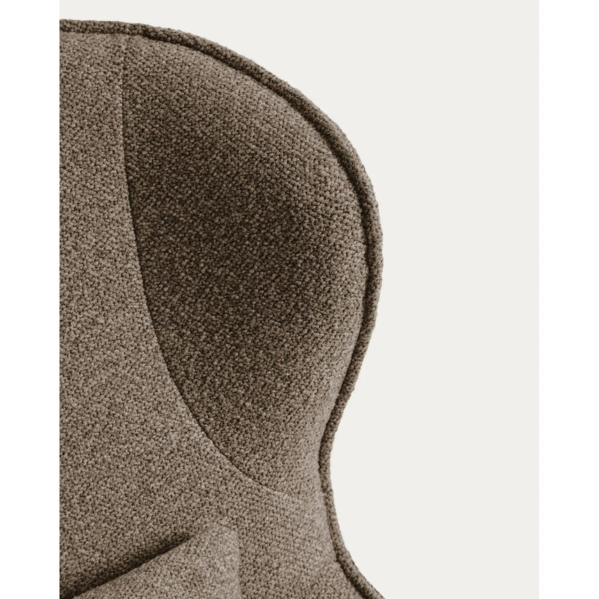 Drehsessel Sorile mit Chenille und schwarz lackiertem Stahl, FSC 100 % von Kave Home – Bild 5