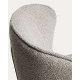 Drehsessel Sorile mit beiger Chenille und schwarz lackiertem Stahl, FSC 100 % von Kave Home – Bild 10
