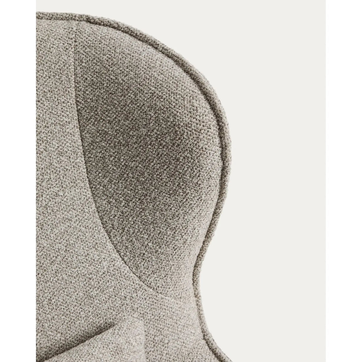 Drehsessel Sorile mit beiger Chenille und schwarz lackiertem Stahl, FSC 100 % von Kave Home – Bild 7