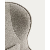 Drehsessel Sorile mit beiger Chenille und schwarz lackiertem Stahl, FSC 100 % von Kave Home – Bild 7