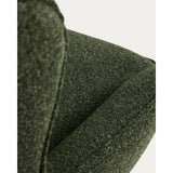 Drehsessel Sorile mit dunkelgrüner Chenille und schwarz lackiertem Stahl, FSC 100 % von Kave Home – Bild 9