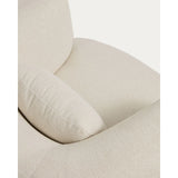 Drehsessel mit Kissen Martina aus Chenille in Ecru FSC Mix Credit von Kave Home – Bild 10
