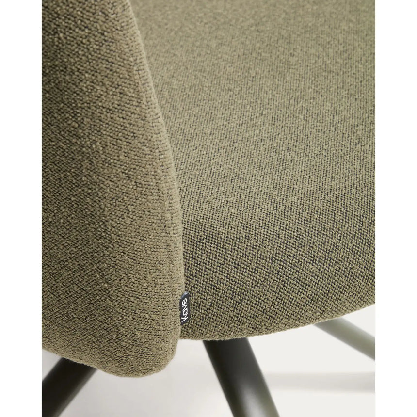 Drehstuhl Arino aus Chenille und Metallbeinen von Kave Home – Bild 10