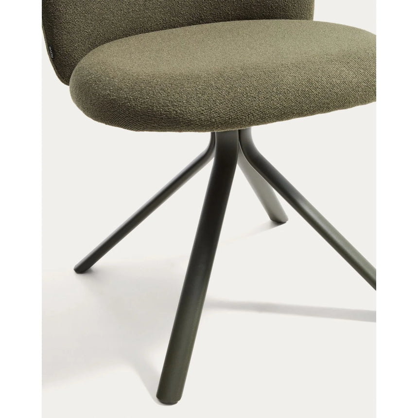 Drehstuhl Arino aus Chenille und Metallbeinen von Kave Home – Bild 12