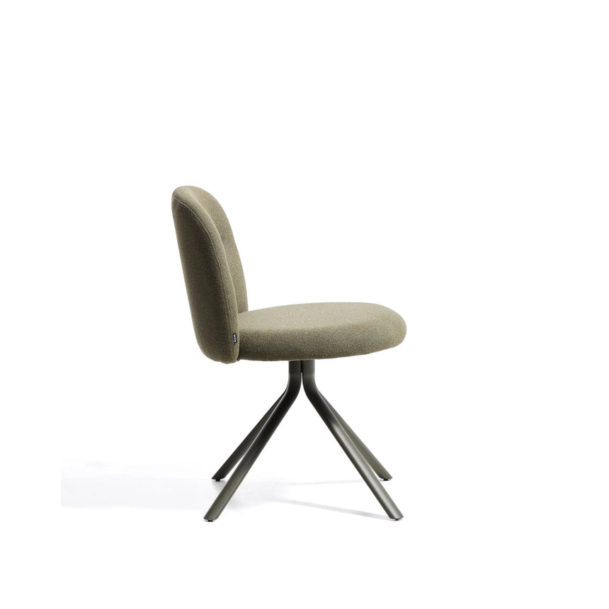 Drehstuhl Arino aus Chenille und Metallbeinen von Kave Home – Bild 5