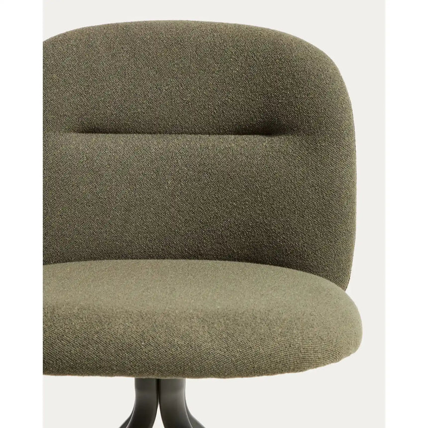 Drehstuhl Arino aus Chenille und Metallbeinen von Kave Home – Bild 9