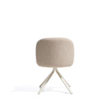 Drehstuhl Arino mit beiger Chenille und beigen Metallbeinen  von Kave Home – Bild 8