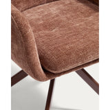 Drehstuhl Lexa aus Chenille und mit Stahlbeinen, verschiedene Finishes von Kave Home – Bild 7