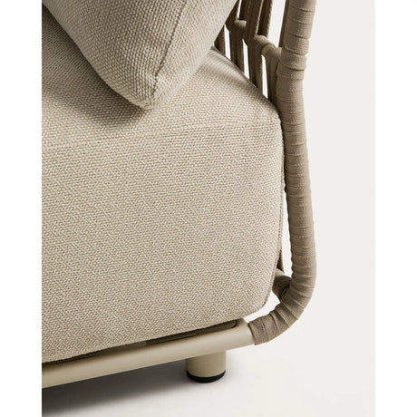 Ecrufarbenes 2-Sitzer-Sofa Osani mit taupefarbenem Seil, 170 cm von Kave Home – Bild 13