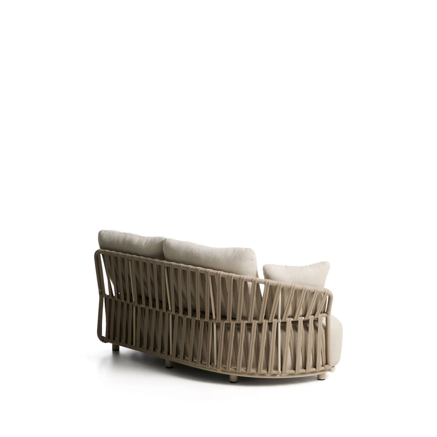 Ecrufarbenes 2-Sitzer-Sofa Osani mit taupefarbenem Seil, 170 cm von Kave Home – Bild 8