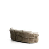 Ecrufarbenes 2-Sitzer-Sofa Osani und geschwungenes Modul aus ecrufarbenem Aluminium und taupefarbenem Seil, 274 cm von Kave Home – Bild 6