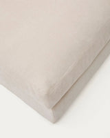 Fußablage Alea mit abnehmbarem Bezug aus Chenille in Beige, 90 x 90 cm von Kave Home – Bild 6