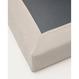 Fußablage Alea mit abnehmbarem Bezug aus Chenille in Beige, 90 x 90 cm von Kave Home – Bild 7