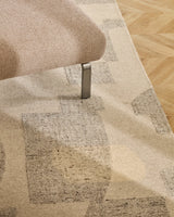 Fußablage Amsen in Hellbraun mit Beinen aus em gebürsteten Edelstahl 68 x 55 cm von Kave Home – Produktbild 4