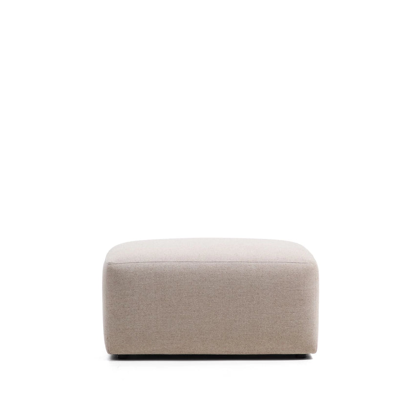 Fußablage Blok in beiger Chenille, 90 x 74 cm, FSC Mix Credit von Kave Home – Bild 1