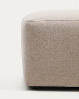 Fußablage Blok in beiger Chenille, 90 x 74 cm, FSC Mix Credit von Kave Home – Bild 6