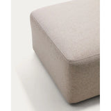 Fußablage Blok in beiger Chenille, 90 x 74 cm, FSC Mix Credit von Kave Home – Bild 7