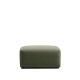 Fußablage Blok in moosgrüner Chenille, 90 x 74 cm, FSC Mix Credit von Kave Home – Bild 1