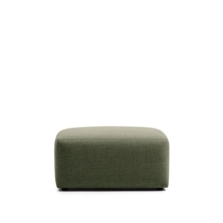 Fußablage Blok in moosgrüner Chenille, 90 x 74 cm, FSC Mix Credit von Kave Home – Bild 1