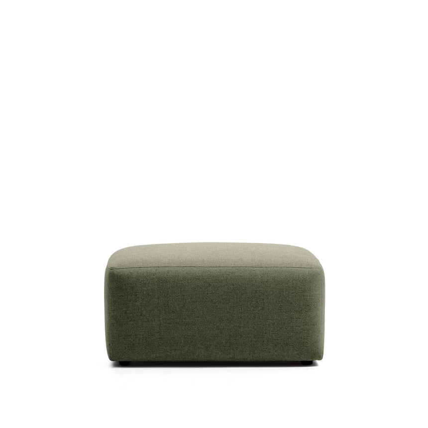 Fußablage Blok in moosgrüner Chenille, 90 x 74 cm, FSC Mix Credit von Kave Home – Bild 1