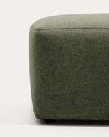 Fußablage Blok in moosgrüner Chenille, 90 x 74 cm, FSC Mix Credit von Kave Home – Bild 6