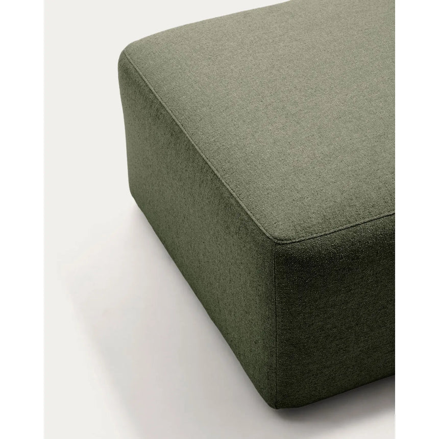 Fußablage Blok in moosgrüner Chenille, 90 x 74 cm, FSC Mix Credit von Kave Home – Bild 7