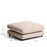 Fußablage Gala aus Microbouclé, FSC Mix Credit, 90 x 90 cm von Kave Home – Bild 3