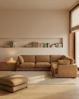 Fußablage Gala aus senfgelbem Microbouclé, FSC Mix Credit, 90 x 90 cm von Kave Home – Bild 2