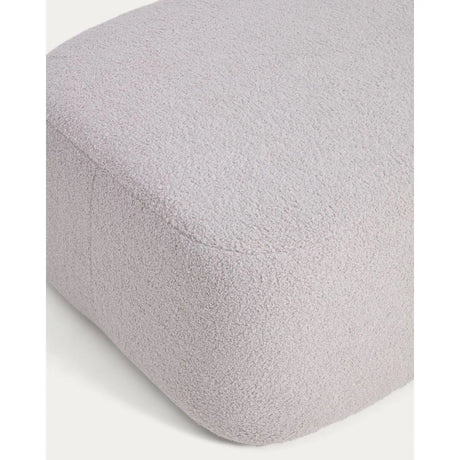 Fußablage Martina in Lammfelloptik in Grau 123 x 85 cm FSC Mix Credit von Kave Home – Produktbild 5