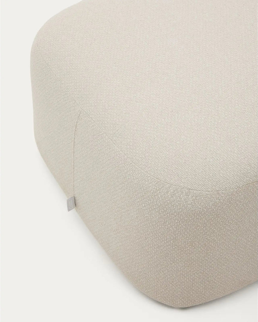 Fußablage Martina mit Chenille in Ecru 123 x 85 cm von Kave Home – Bild 5