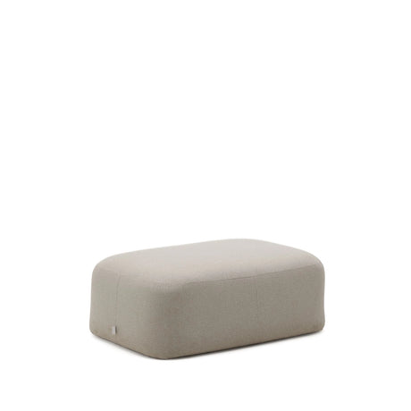Fußablage Martina mit Chenille in Steinton 123 x 85 cm von Kave Home – Bild 1