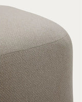Fußablage Martina mit Chenille in Steinton 123 x 85 cm von Kave Home – Bild 5