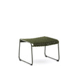 Fußablage Maurina aus grün verzinktem Stahl mit grünem Seil 58 x 52,5 cm von Kave Home – Bild 1