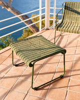 Fußablage Maurina aus grün verzinktem Stahl mit grünem Seil 58 x 52,5 cm von Kave Home – Bild 2