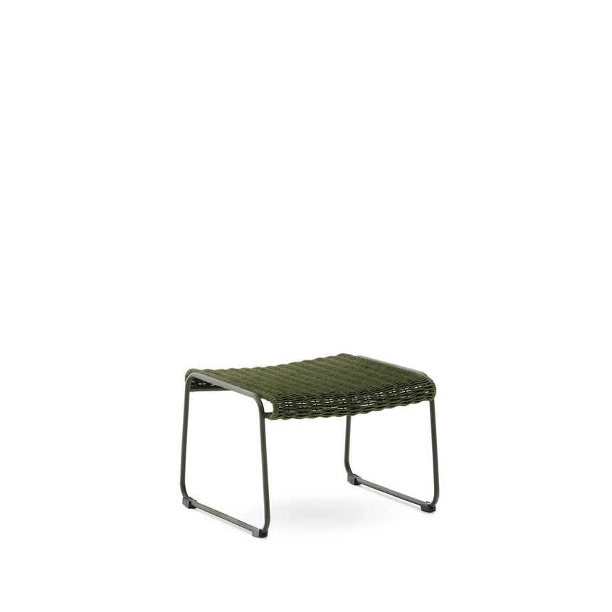 Fußablage Maurina aus grün verzinktem Stahl mit grünem Seil 58 x 52,5 cm von Kave Home – Bild 7