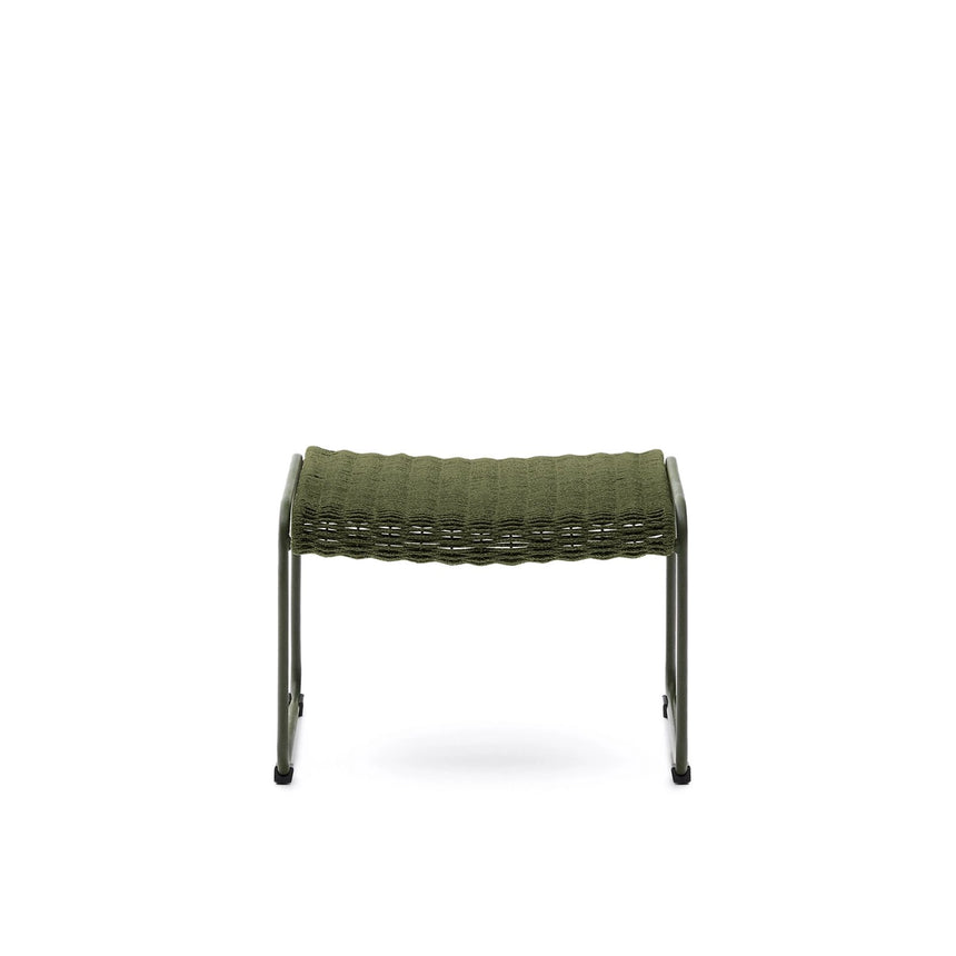 Fußablage Maurina aus grün verzinktem Stahl mit grünem Seil 58 x 52,5 cm von Kave Home – Bild 8