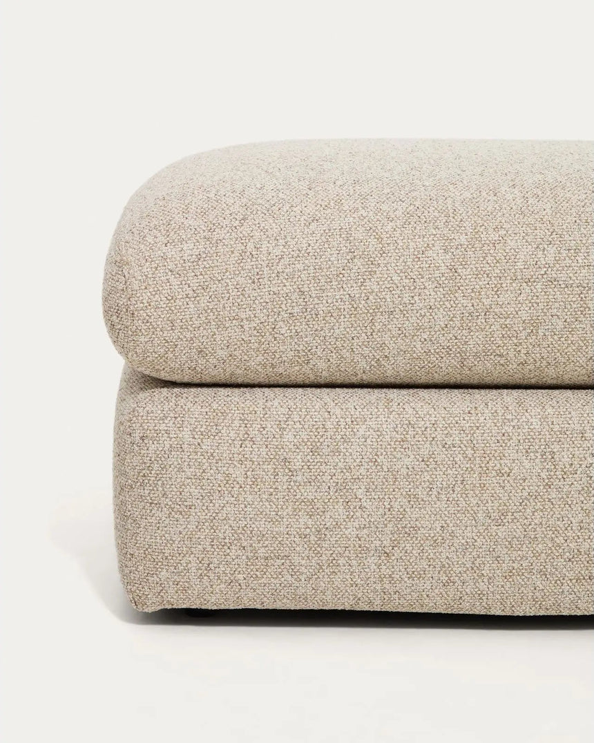 Fußablage Vera in Beige, 80 x 80 cm, FSC Mix Credit von Kave Home – Bild 4