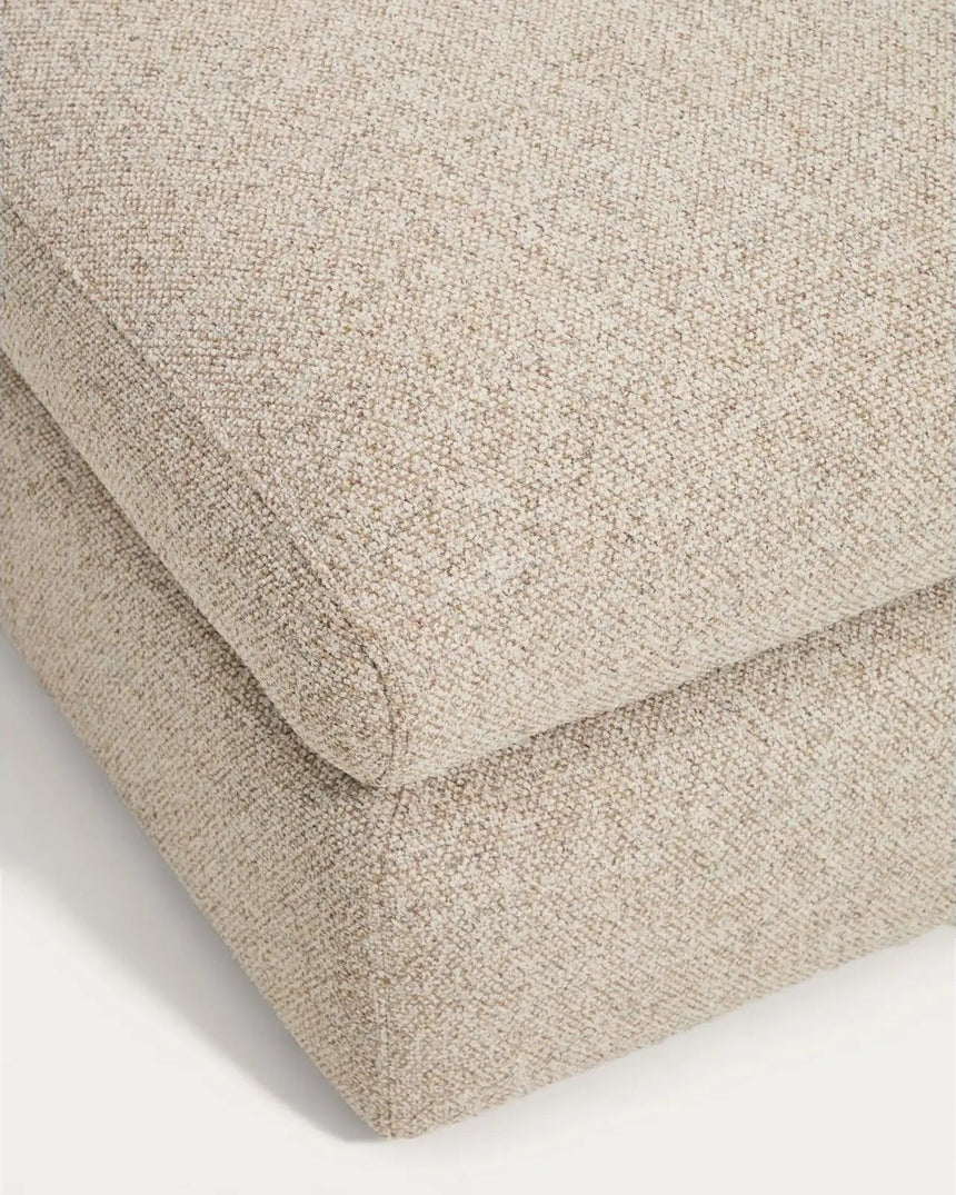 Fußablage Vera in Beige, 80 x 80 cm, FSC Mix Credit von Kave Home – Bild 5