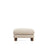 Fußablage Vera in Beige mit Beinen aus massivem Eschenholz mit Nussbaum-Finish, 80 x 80 cm, FSC Mix Credit von Kave Home – Bild 1