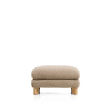 Fußablage Vera mit Beinen aus massivem Eschenholz mit natürlichem Finish, 80 x 80 cm, FSC Mix Credit von Kave Home – Bild 1