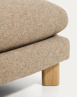 Fußablage Vera mit Beinen aus massivem Eschenholz mit natürlichem Finish, 80 x 80 cm, FSC Mix Credit von Kave Home – Bild 6
