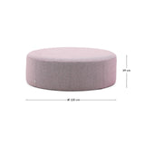 Fußablage mit abnehmbarem Bezug Kaeli violett Ø 120 cm von Kave Home – Bild 4