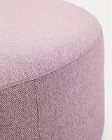 Fußablage mit abnehmbarem Bezug Kaeli violett Ø 120 cm von Kave Home – Bild 6