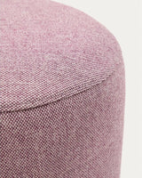 Fußablage mit abnehmbarem Bezug Kaeli violett Ø 43 cm von Kave Home – Bild 6