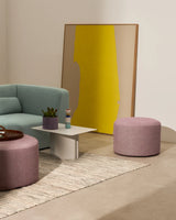 Fußablage mit abnehmbarem Bezug Kaeli violett Ø 60 cm von Kave Home – Bild 2
